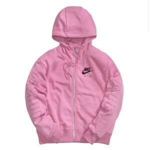 NIKE - PINK WMNS FULL-ZIP FLEECE HOODIE | XS